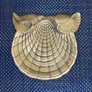 Vintage Arthur Court seashell tray, 7x6.25”, 1986